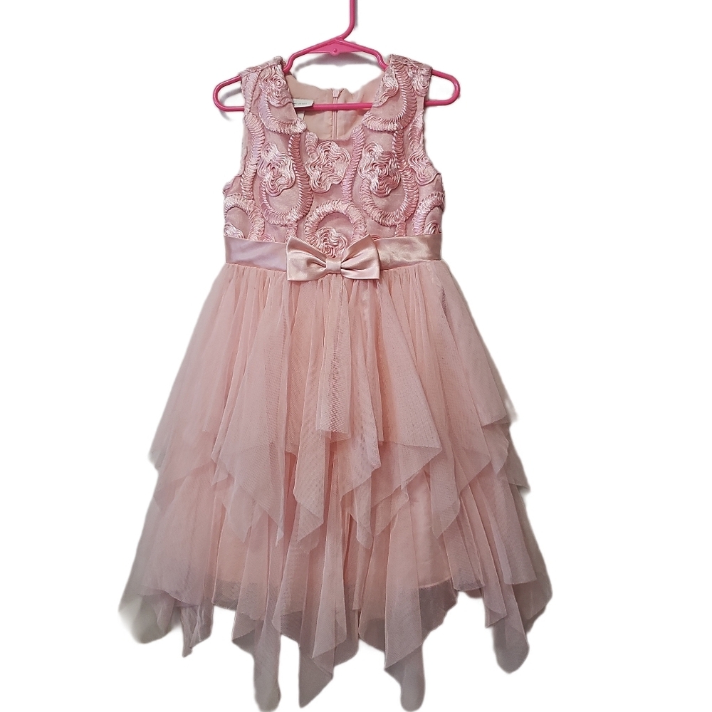 Bonnie Jean Pink Layered Dress